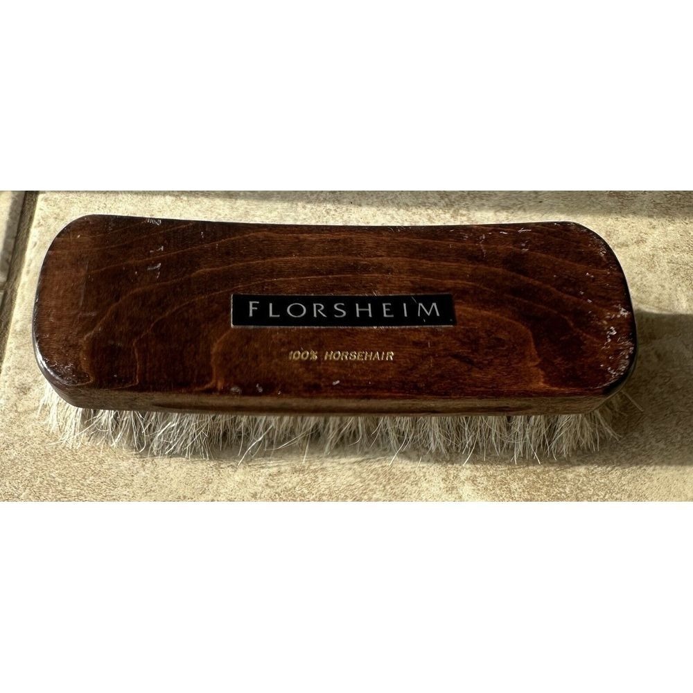 Vintage Original Antique Florsheim Horsehair Boot / Shoe Brush ~ 100% Horsehair